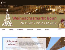 Tablet Screenshot of bonnerweihnachtsmarkt.de